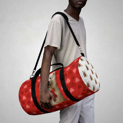 Cupid's Companion Samoyed  Duffel Bag