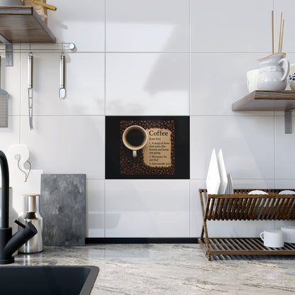 Coffee Definition Ceramic Photo Tile