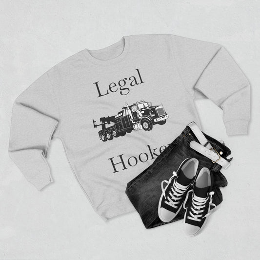 Legal H**ker Heavy Tow Truck Unisex Crewneck Sweatshirt