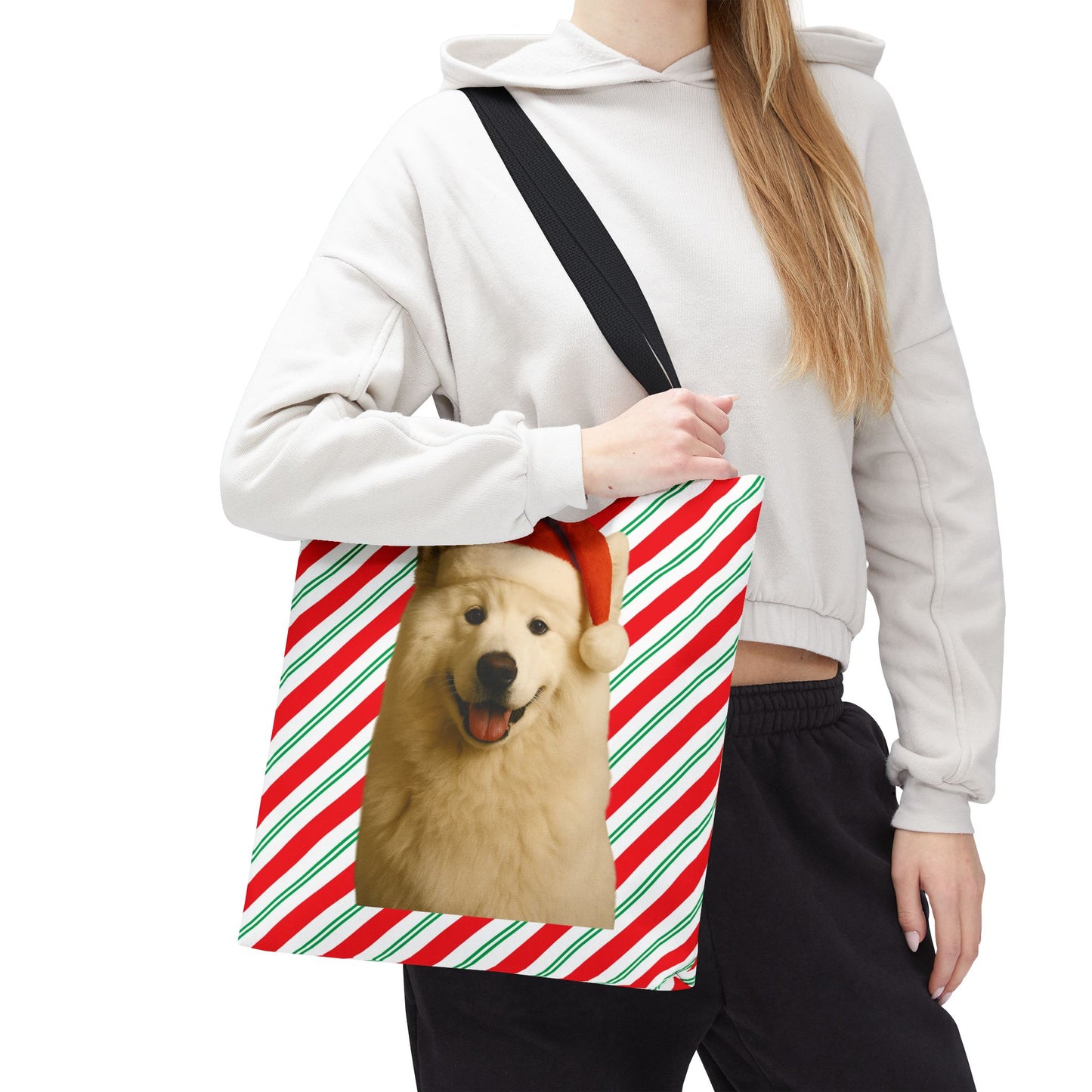 Santa Paws Samoyed Tote Bag