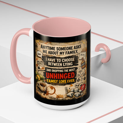 Unhinged Family 2-Tone Coffee Mug