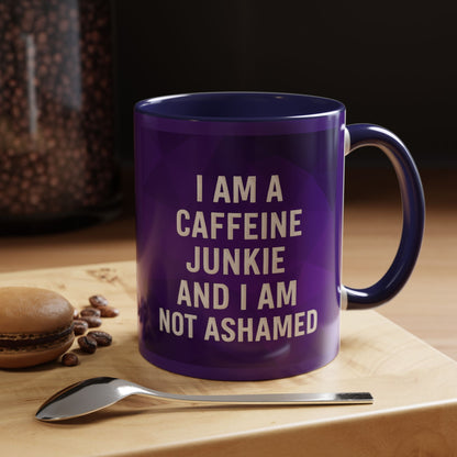 Caffeine Junkie 2-Tone Coffee Mug