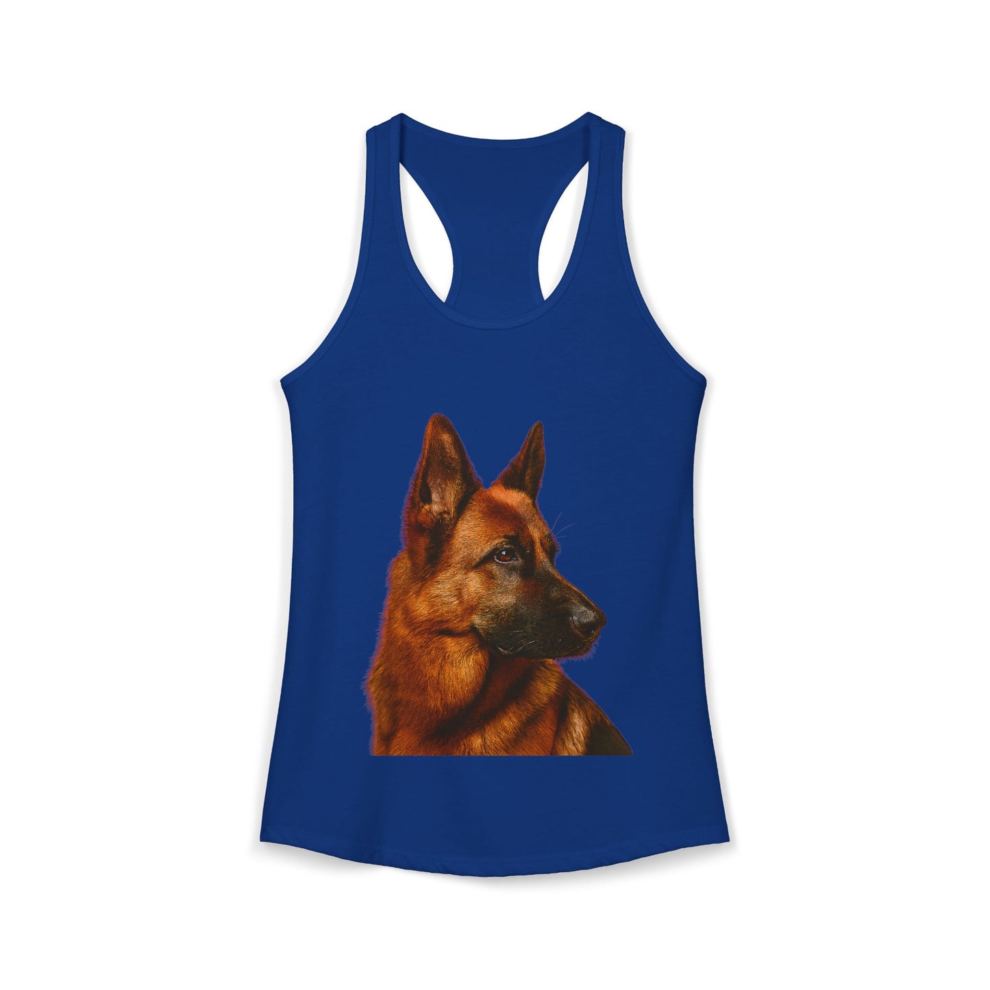 German Shepherd Head Women's Racerback Tank