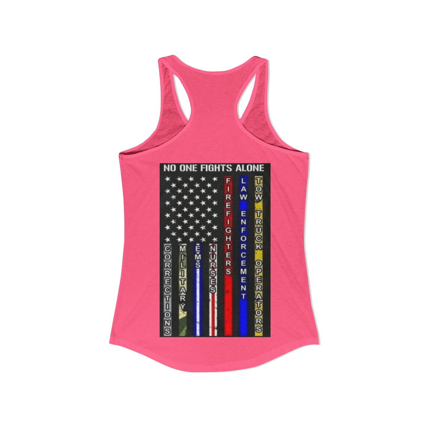 No One Fights Alone Women's Racerback Tank