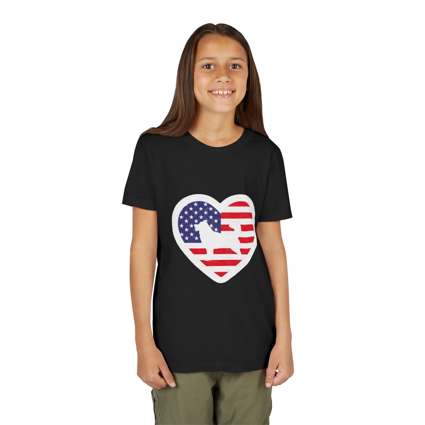 Malamute Flag Youth Unisex Short Sleeve Crewneck Tee