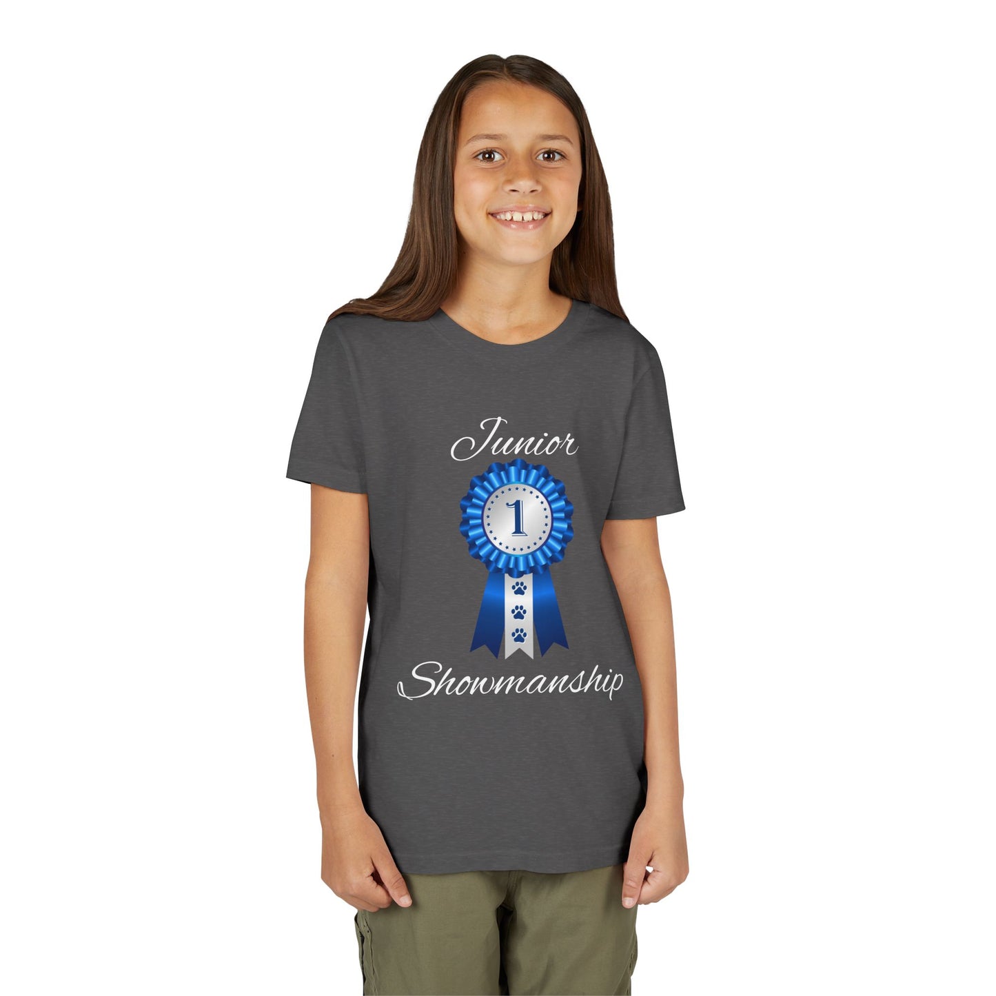 Junior Showmanship Youth Unisex Short Sleeve Crewneck Tee