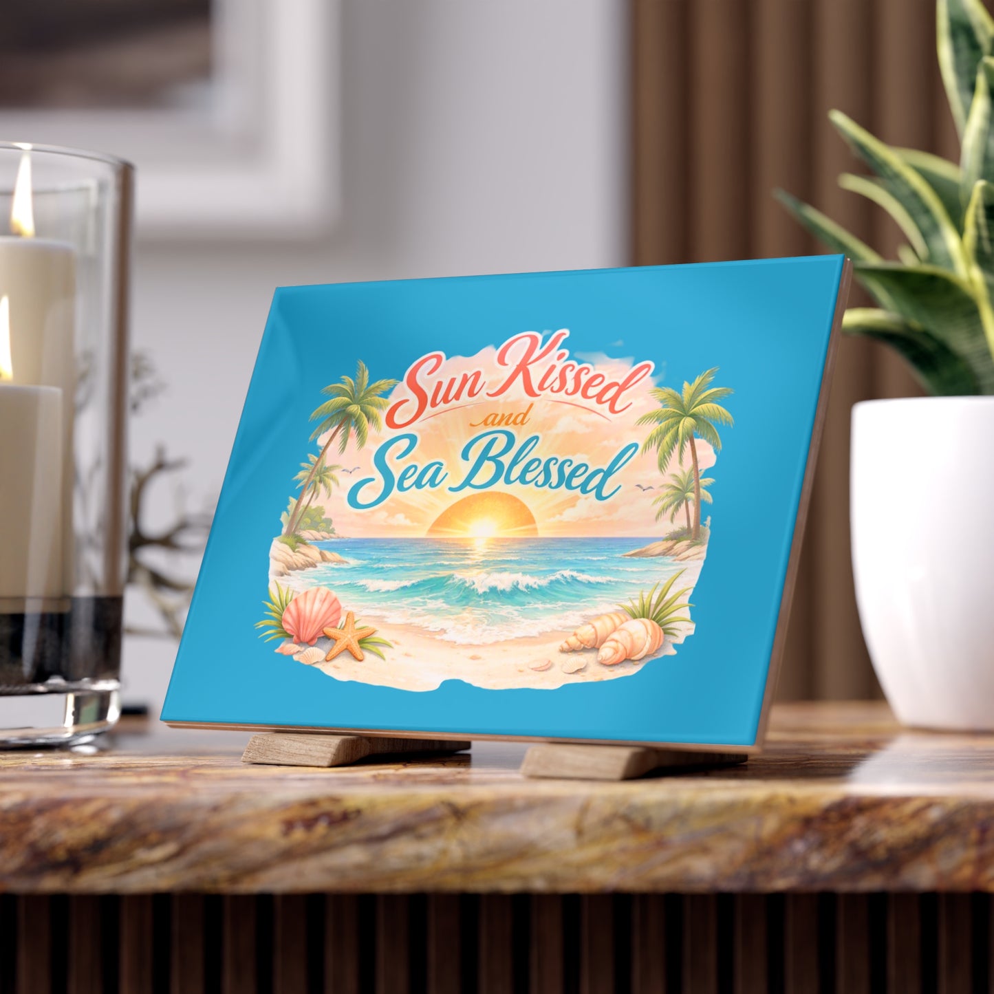 Sun Kissed Ceramic Photo Tile