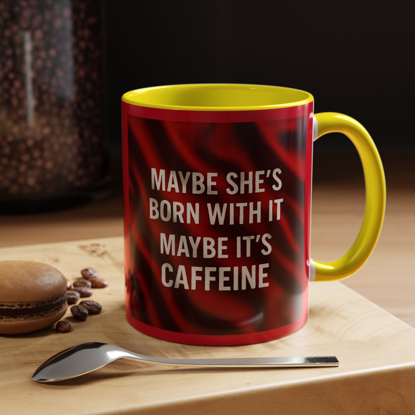 Born With It 2-Tone Coffee Mug