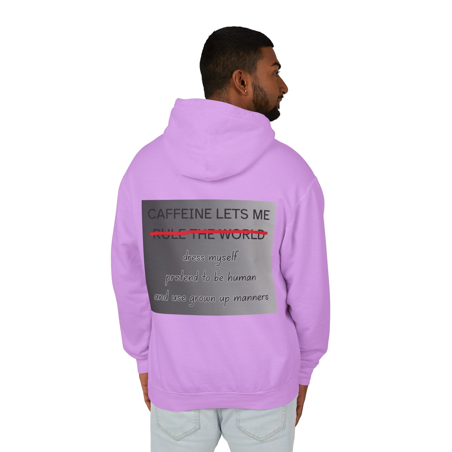 Caffiene Lets Me Unisex Lightweight Hoodie