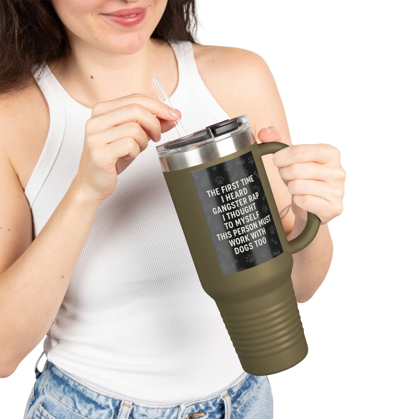 Gangster Rap Insulated Travel Mug