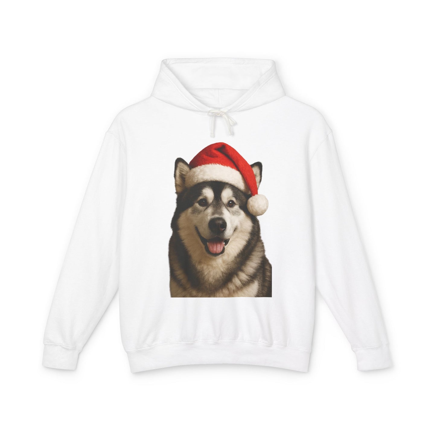 Santa Paws Malamute Unisex Lightweight Hoodie