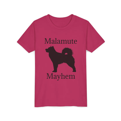 Malamute Mayhem Youth Unisex Short Sleeve Crewneck Tee