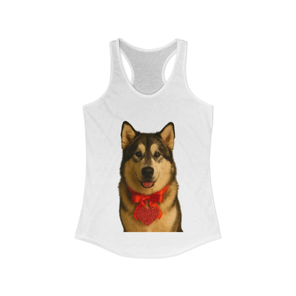 Cupid's Companion Malamute Women's Racerback Tank