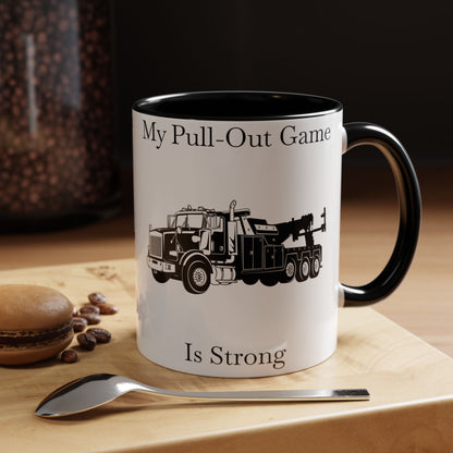 Pull Out Heavy Tow Truck 2-Tone Coffee Mug