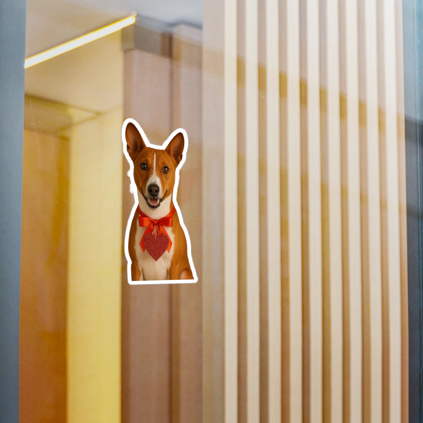 Cupid's Companion Basenji Vinyl Decal
