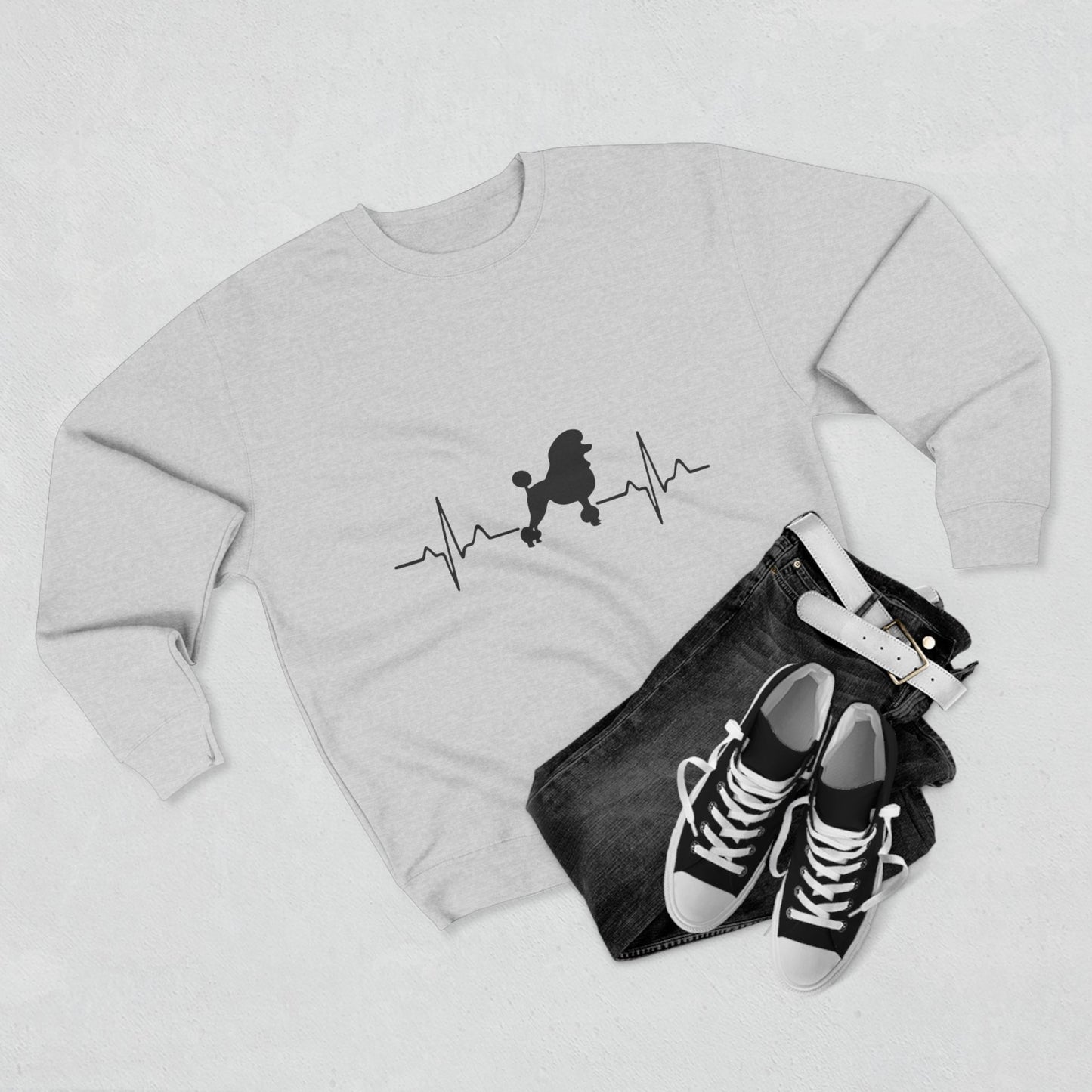 My Heart Beats For Poodles Unisex Crewneck Sweatshirt