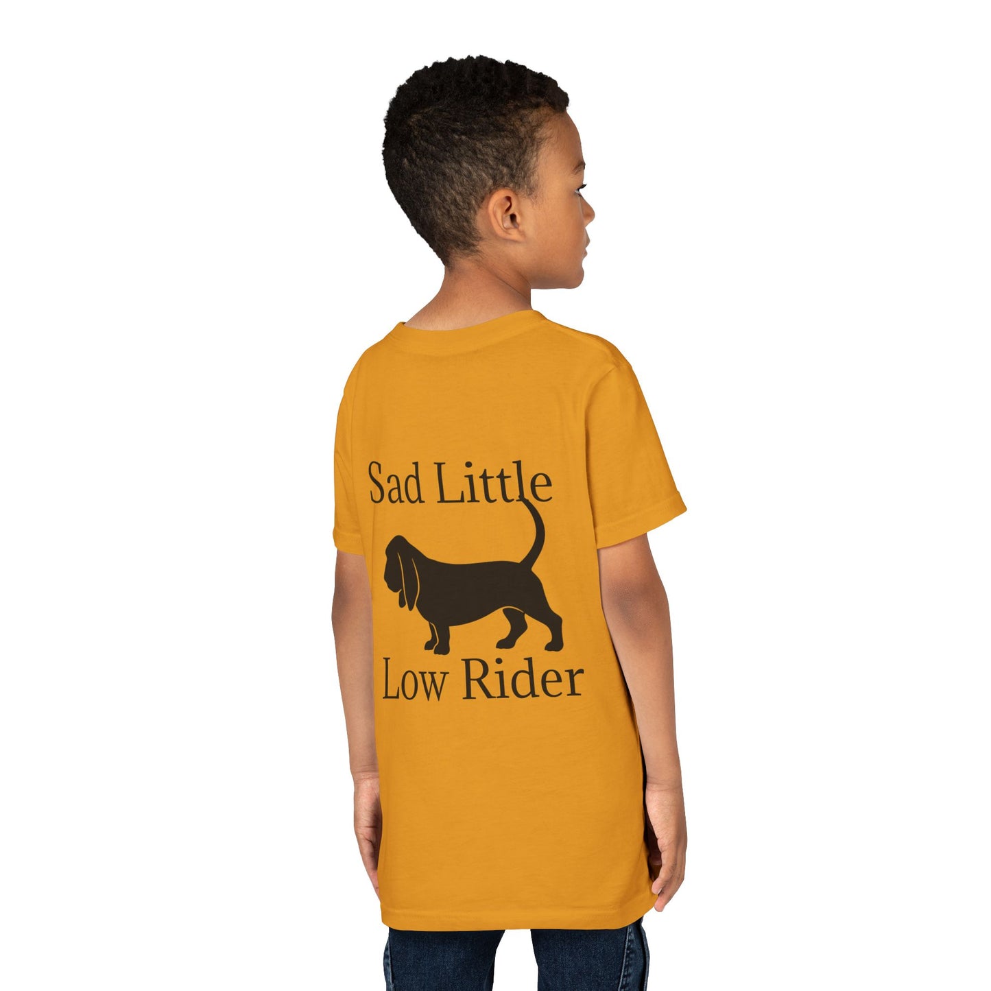 Sad Little Low Rider Youth Unisex Short Sleeve Crewneck Tee