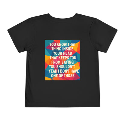 No Filter Toddler Unisex Short Sleeve Crewneck Tee