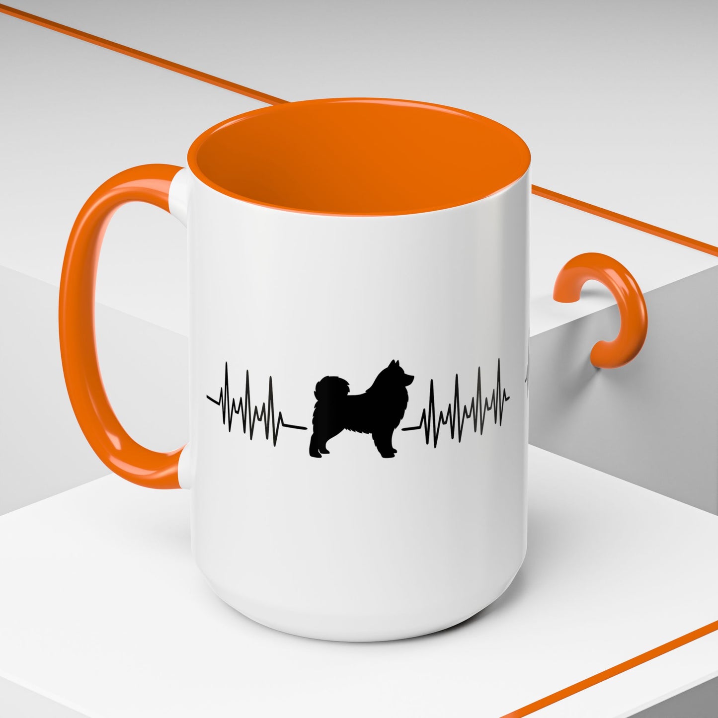 My Heart Beats For Samoyeds 2-Tone Coffee Mug