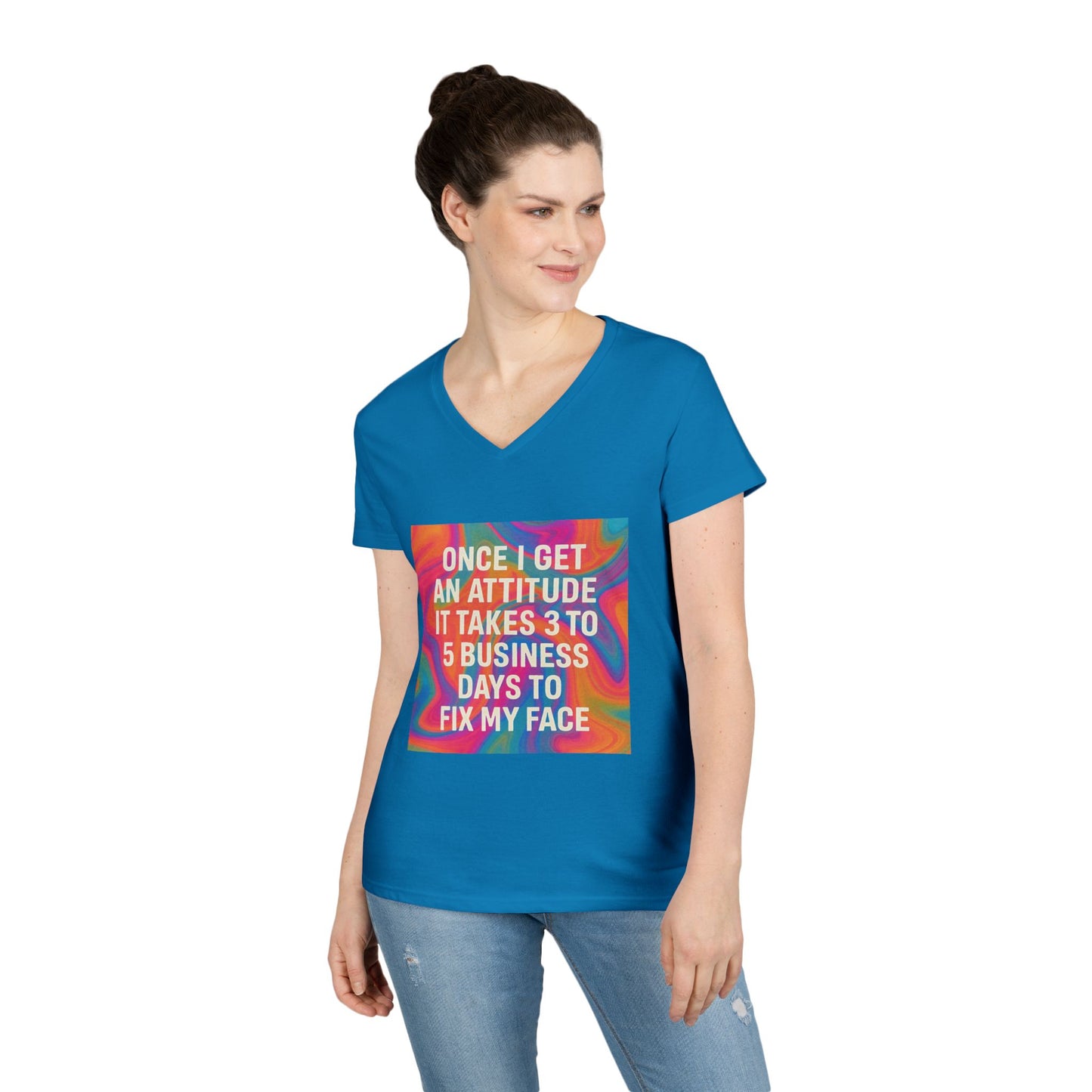 Fix My Face Women's V-Neck T-Shirt