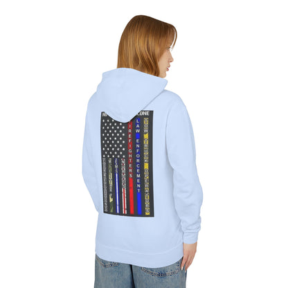 No One Fights Alone Unisex Lightweight Hoodie
