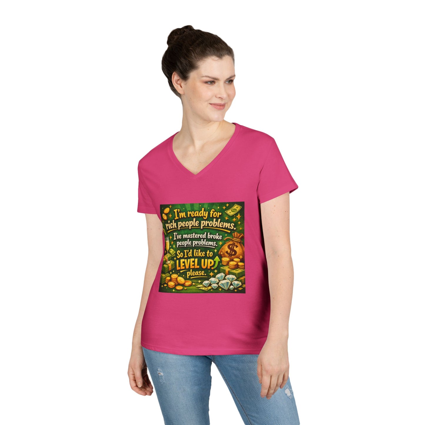 Level Up Women's V-Neck T-Shirt