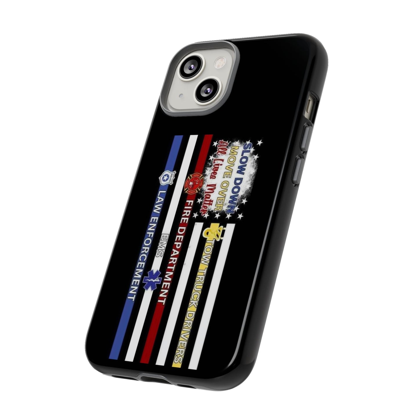 Slow Down Move Over Flag iPhone Case