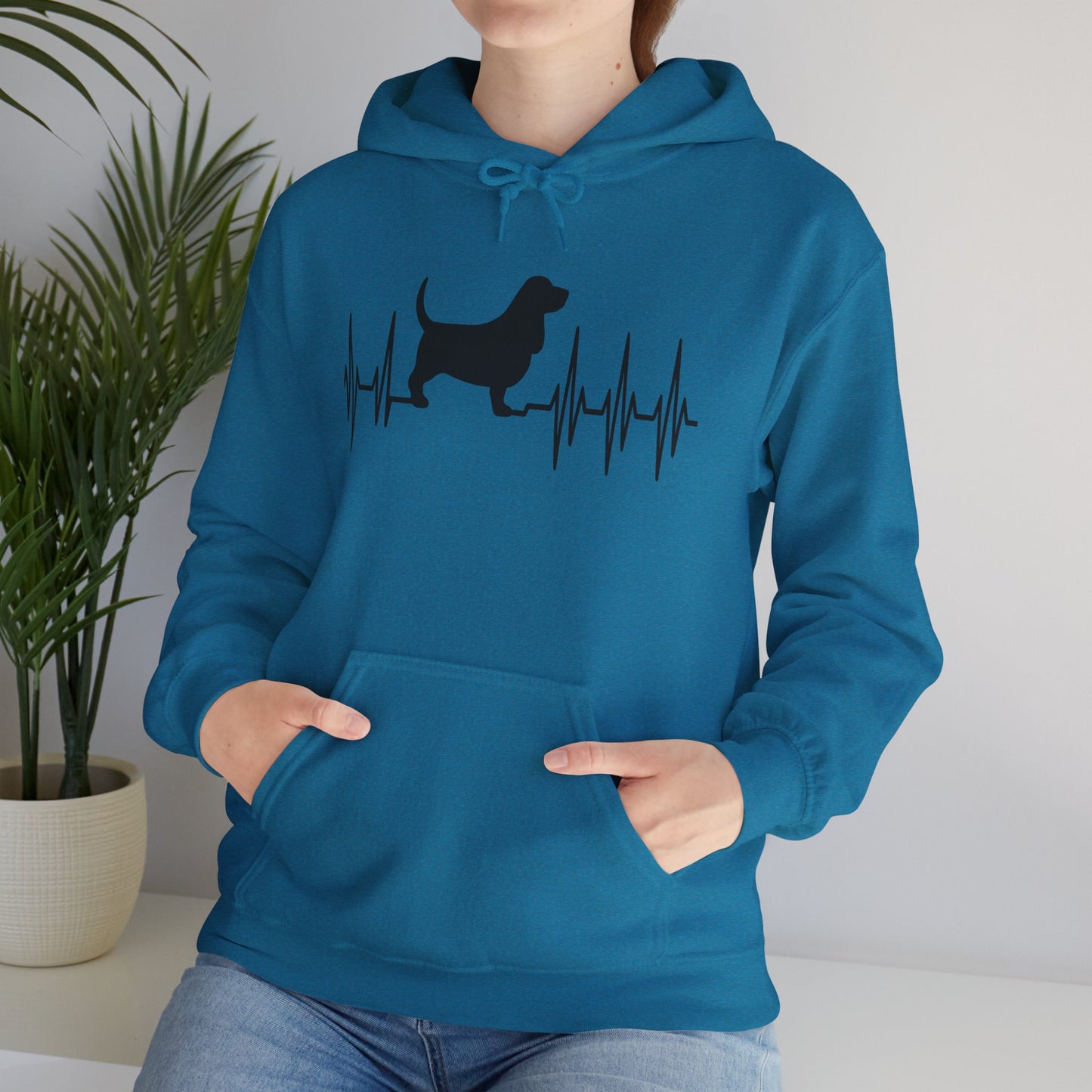 My Heart Beats For Bassets Unisex Hoodie