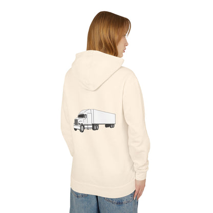 Semi Truck Unisex Lightweight Hoodie