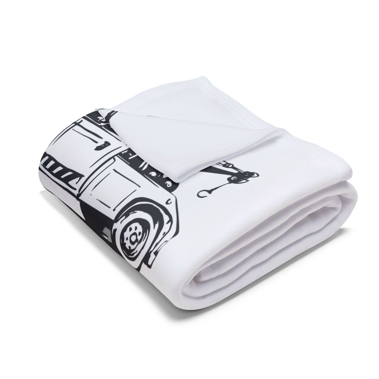 Wheel Lift Tow Truck Arctic Fleece Blanket