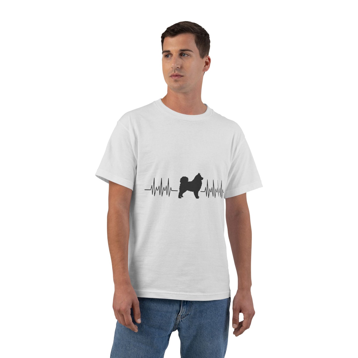 My Heart Beats For Samoyeds Men's Short-Sleeve Crewneck Tee