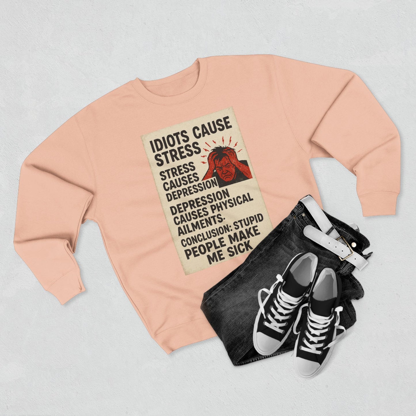 Stupid People Unisex Crewneck Sweatshirt