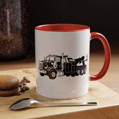 Heavy Tow Truck 2-Tone Coffee Mug
