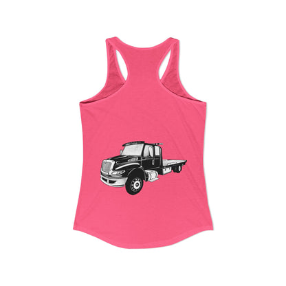 Flatbed Tow Truck Women's Racerback Tank