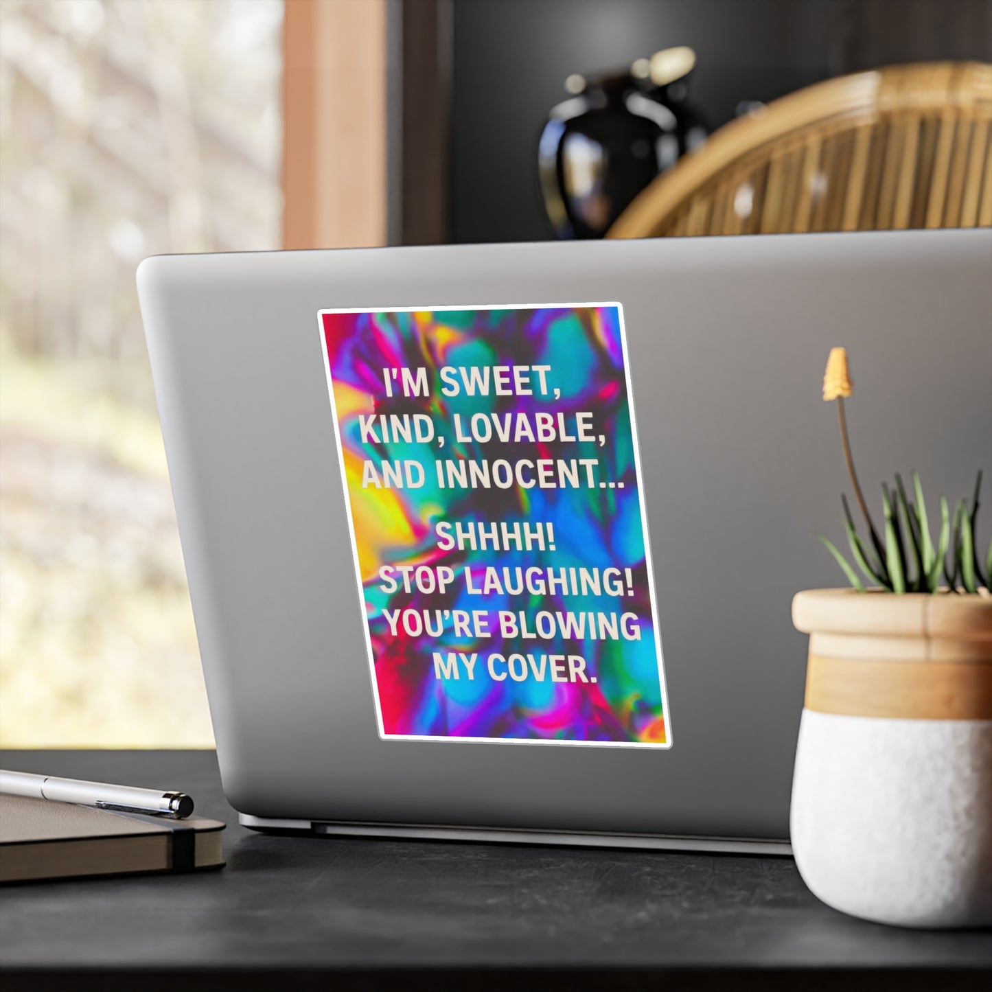 Blowing My Cover Vinyl Decal