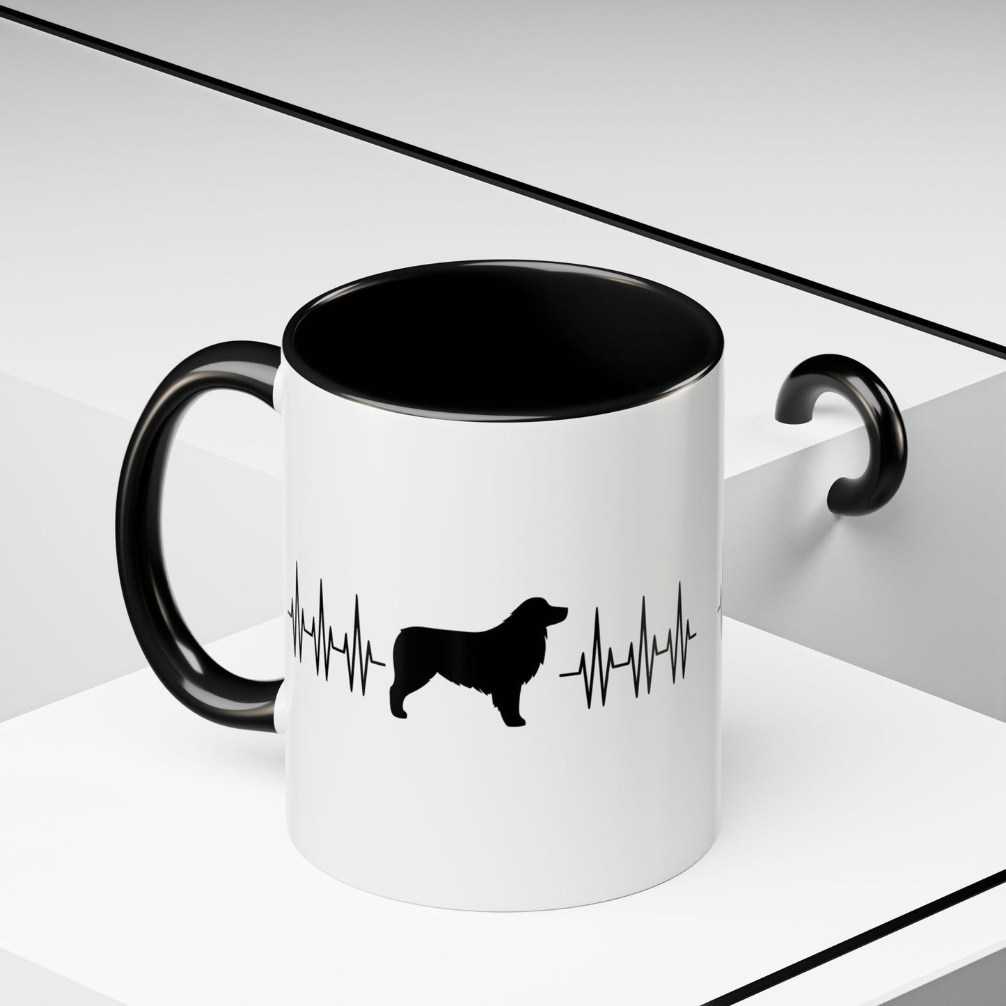 My Heart Beats For Aussies 2-Tone Coffee Mug