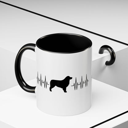 My Heart Beats For Aussies 2-Tone Coffee Mug