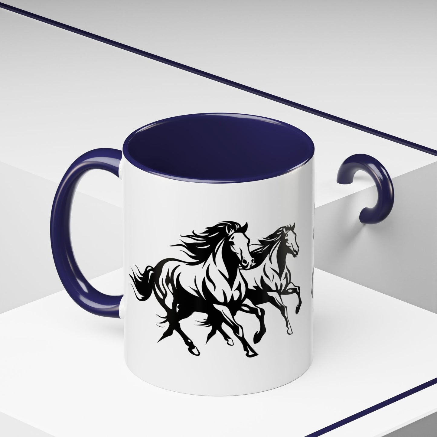 Horsin' Around 2-Tone Coffee Mug
