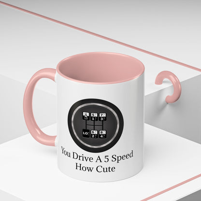 5 Speed How Cute 2-Tone Coffee Mug