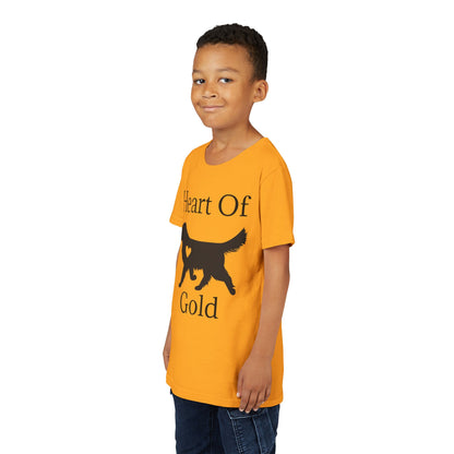 Heart Of Gold Youth Unisex Short Sleeve Crewneck Tee