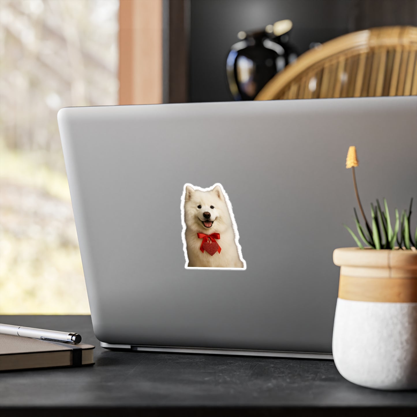Cupid's Companion Samoyed Vinyl Decal
