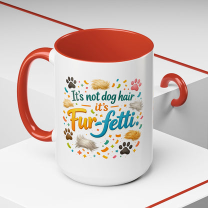 Fur-Fetti Dog 2-Tone Coffee Mug