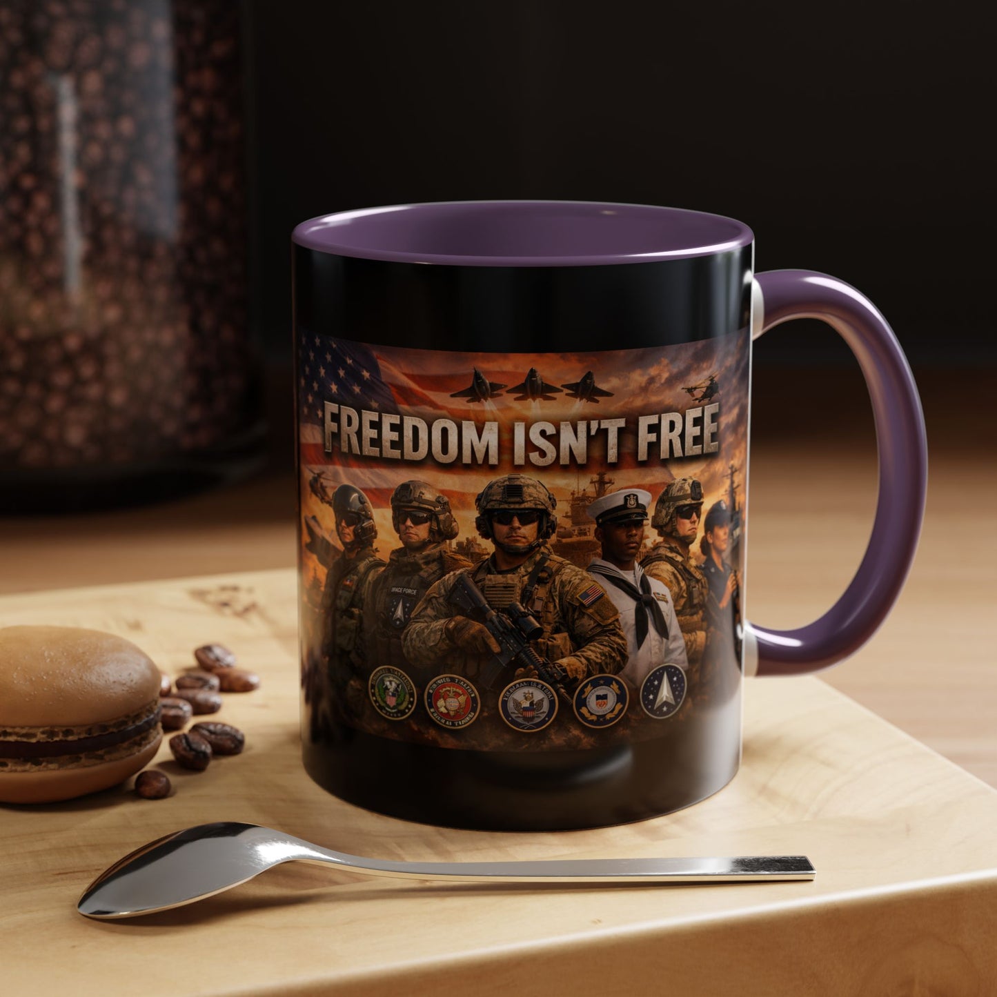 Freedom Isn't Free 2-Tone Coffee Mug