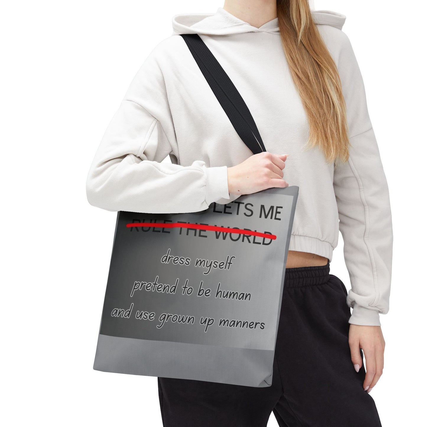 Caffeine Lets Me Tote Bag