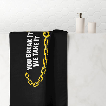 You Break It Mink-Cotton  Beach Towel