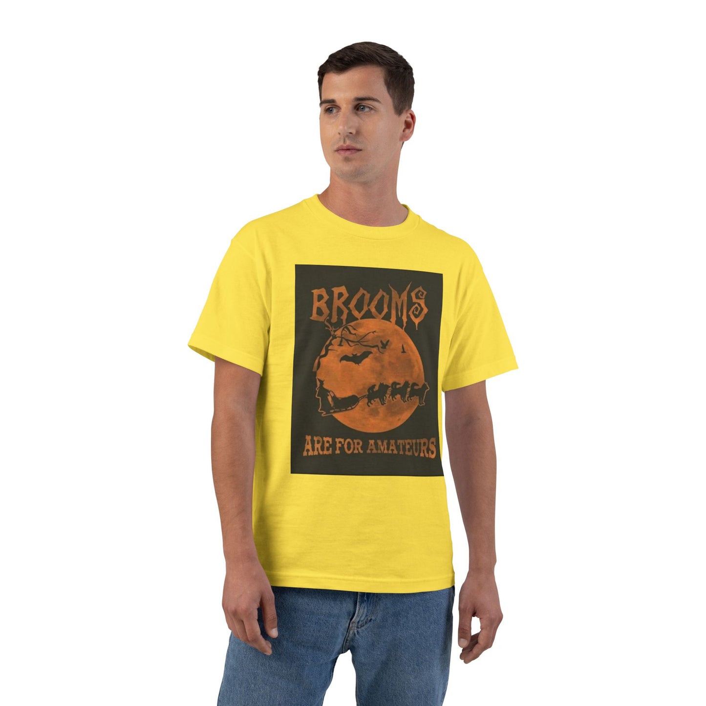 Brooms Are For Amateurs Men's Short-Sleeve Crewneck Tee