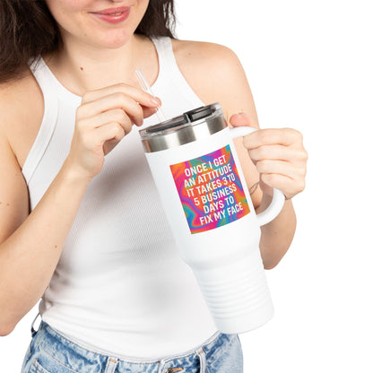 Fix My Face Insulated Travel Mug