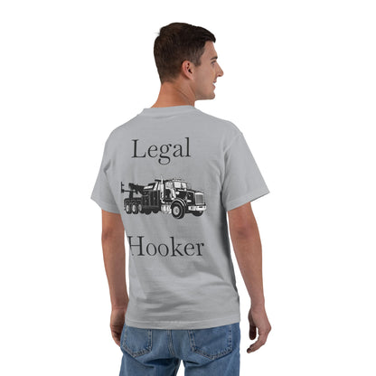 Legal H**ker Heavy Tow Truck Men's Short-Sleeve Crewneck Tee