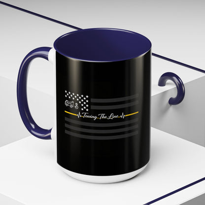 Thin Yellow Line 2-Tone Coffee Mug