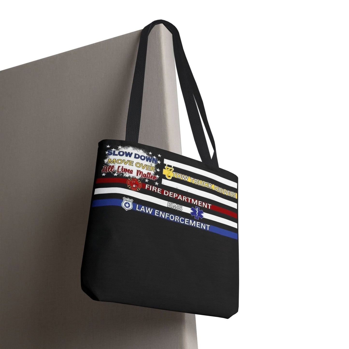 Slow Down Move Over Flag Tote Bag